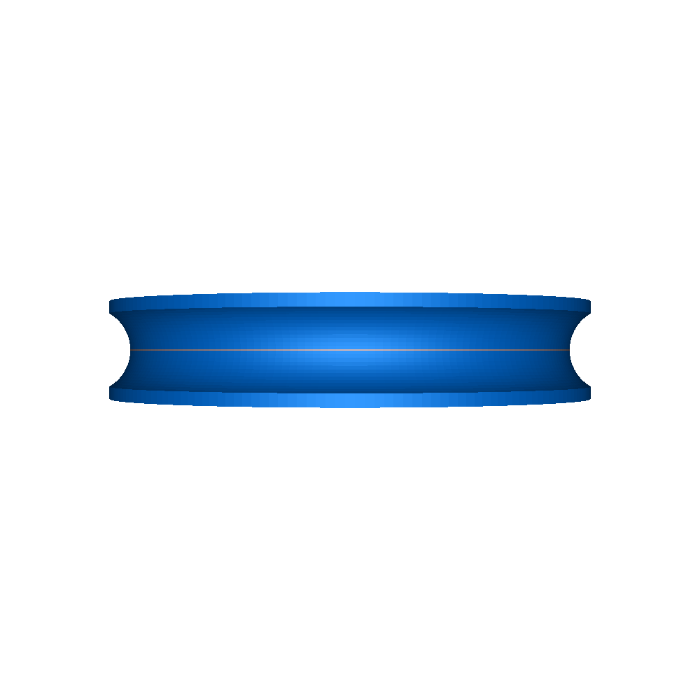 pully (no screw) 4mm rope