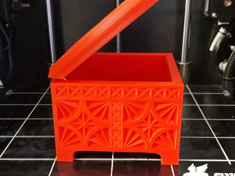 The box is carved