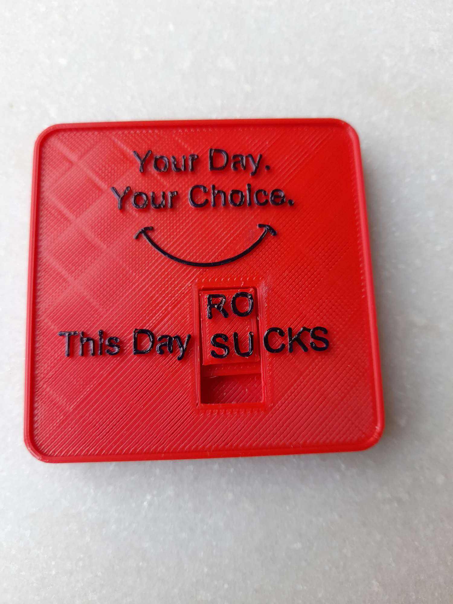 Your Day, Your Choice. Rocks or Sucks. the choice is yours.