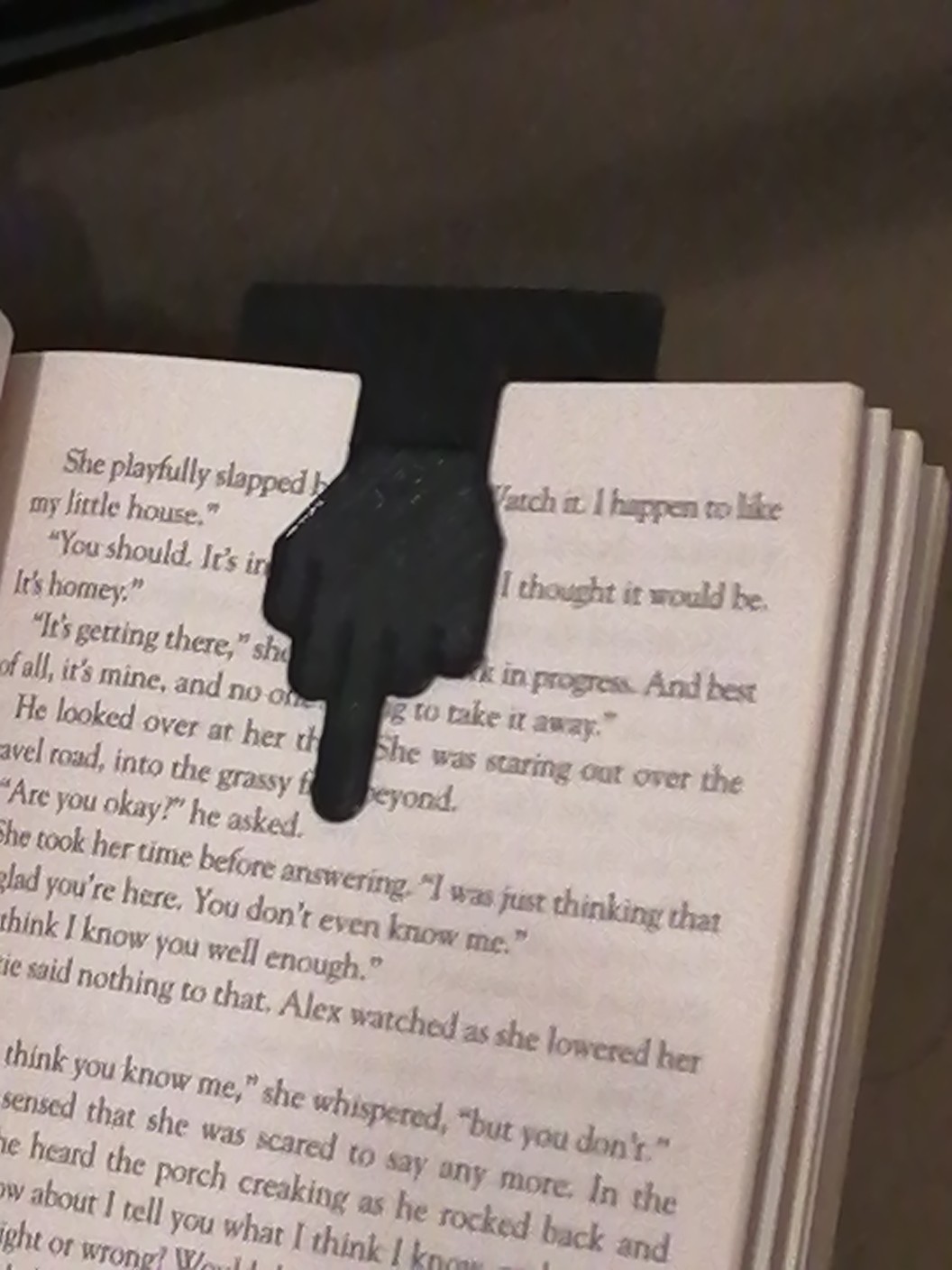 Middle Finger Bookmark