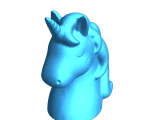 Unicorn Head (easy print)-0
