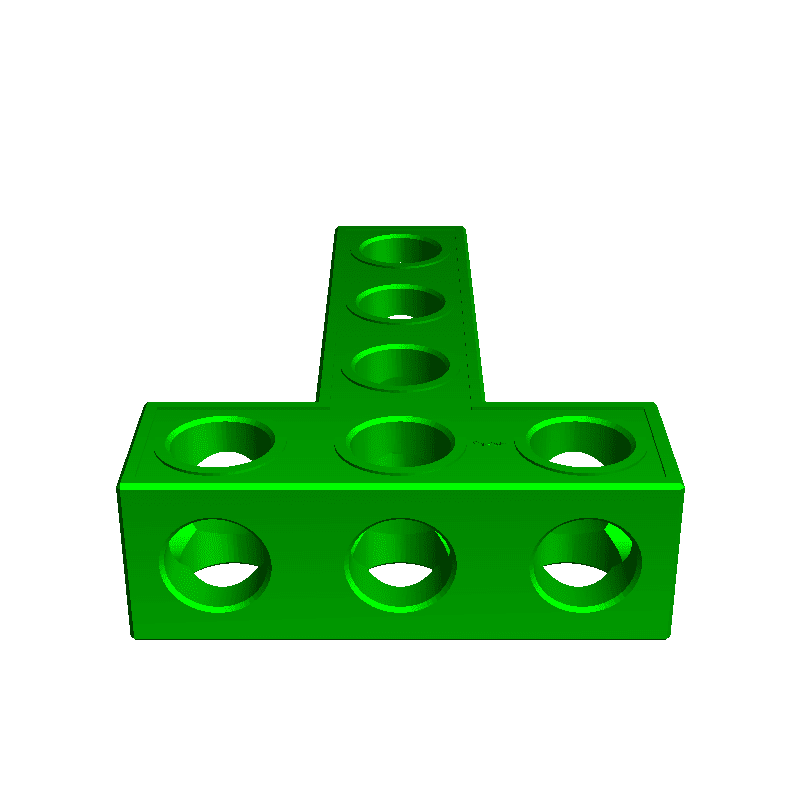STEMFIE - Parts - Beams - Angled - T-shaped - Symmetric
