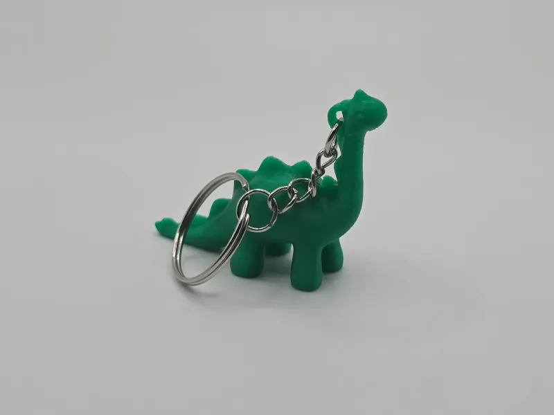 Cute Stylized Dinosaur Toy Keychain (Remix)