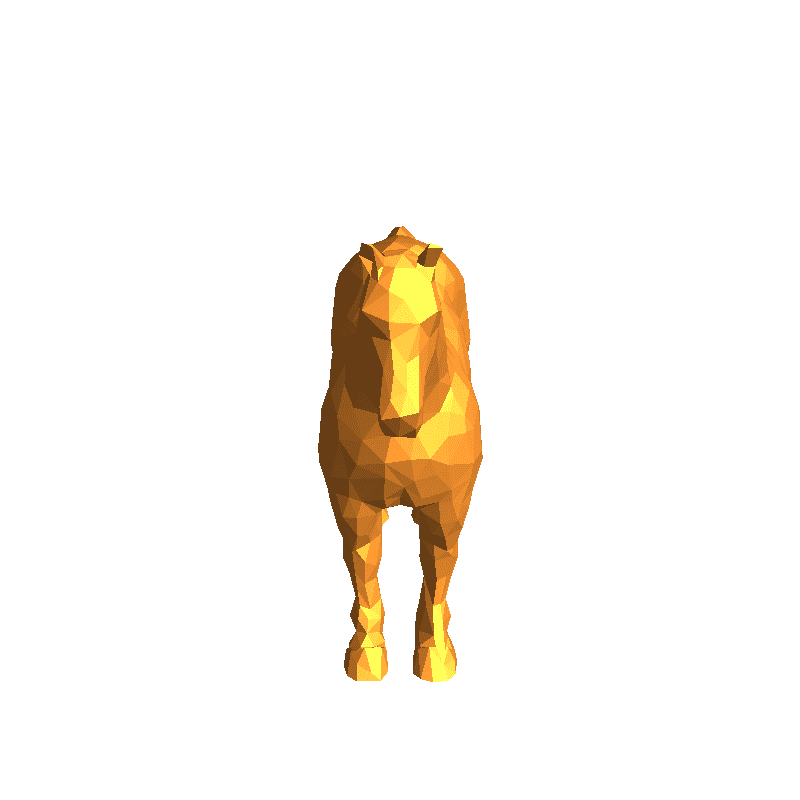 Low poly horse not mine