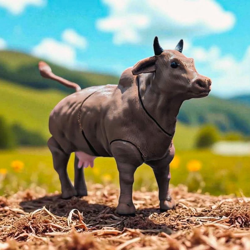 Articulated Brahman Cow