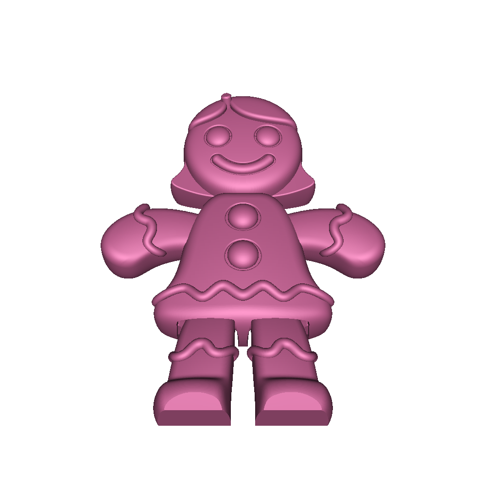 Moveable Gingerbread Girl | 3D models download | Creality Cloud