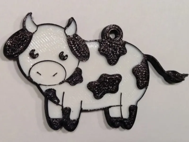 Cow Keychain