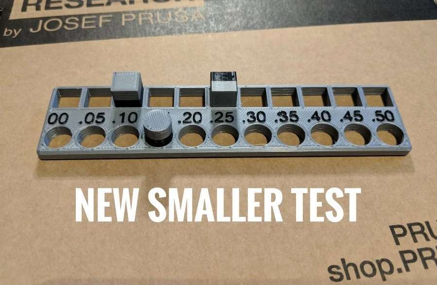 S-Test printer tolerance test