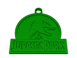 Jurassic park keychain -0