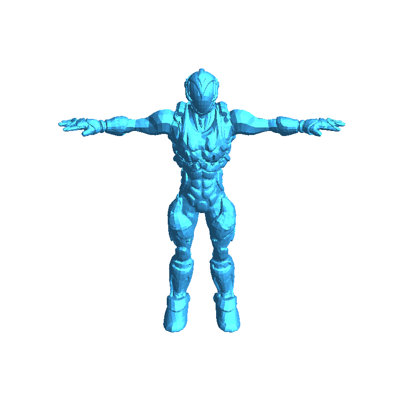 traje exo - armadura de caparazón - modelo t