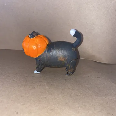Halloween Print & Paint - Pumpkin Cat-1