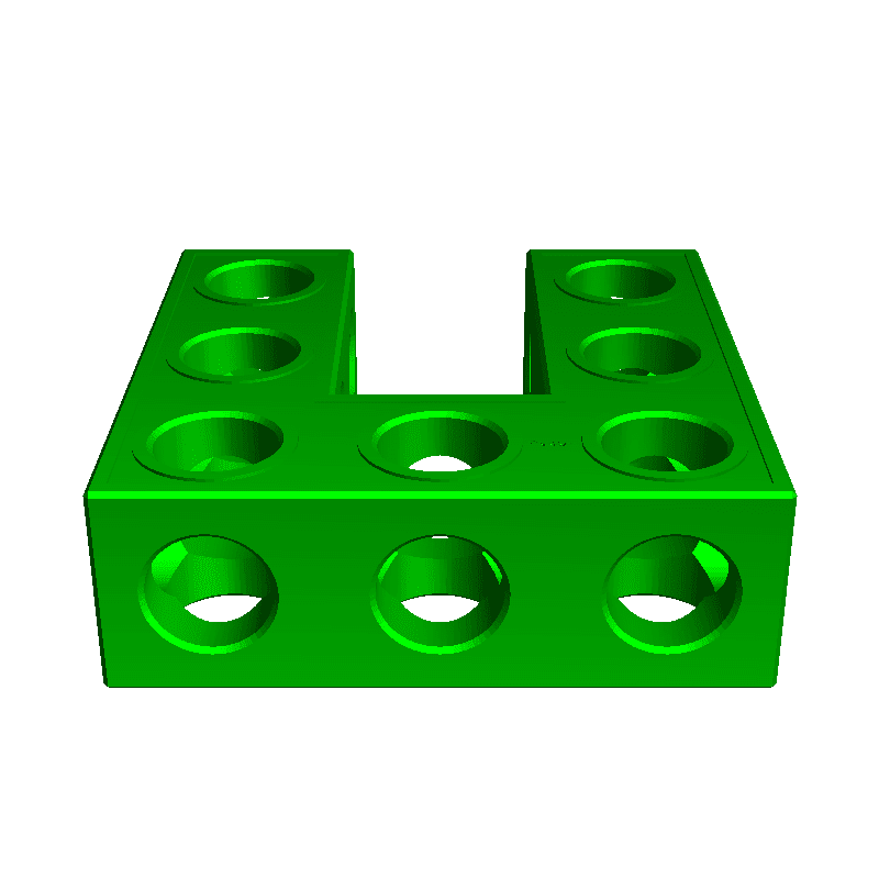 STEMFIE - Parts - Beams - Angled - U-shaped - Symmetric