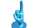 Simplified supportless middle finger-0