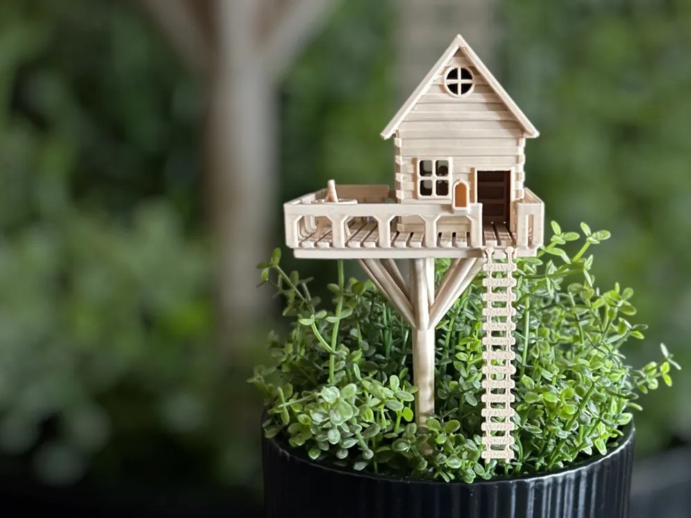 3D Printer Files | 3MF File | miniature tree house | Creality Cloud