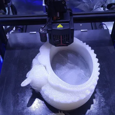 SLEEPY DRAGON CANDY BOWL / PLANTER - NO SUPPORTS-1