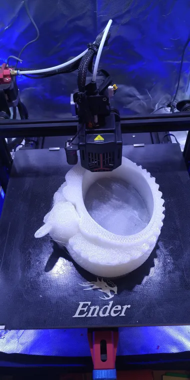 SLEEPY DRAGON CANDY BOWL / PLANTER - NO SUPPORTS-1