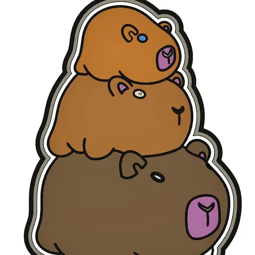 Capibara familia s+c