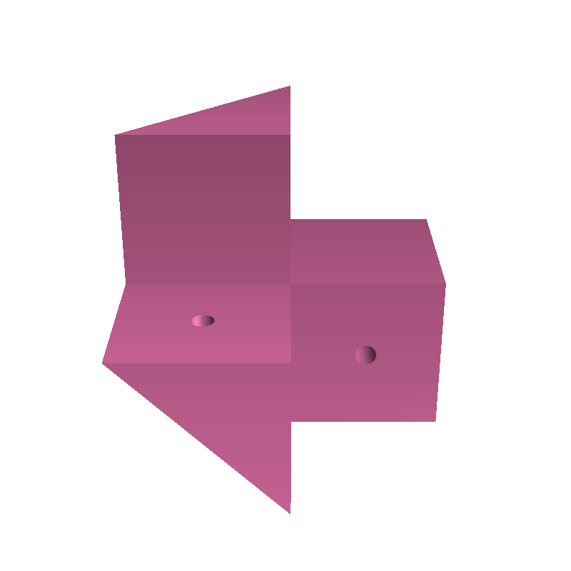Corner brackets for simple square corner