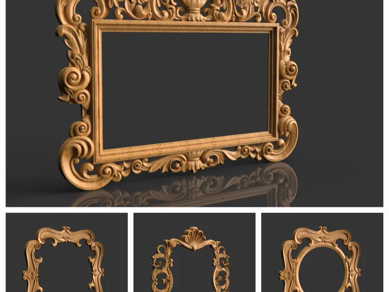 4 Modelle quadratische Rahmen