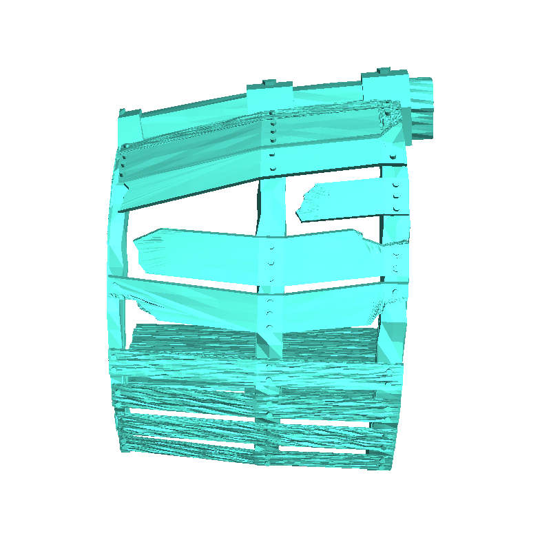 Boat hull with mast (3) - miniatures warhammer tabletop scen