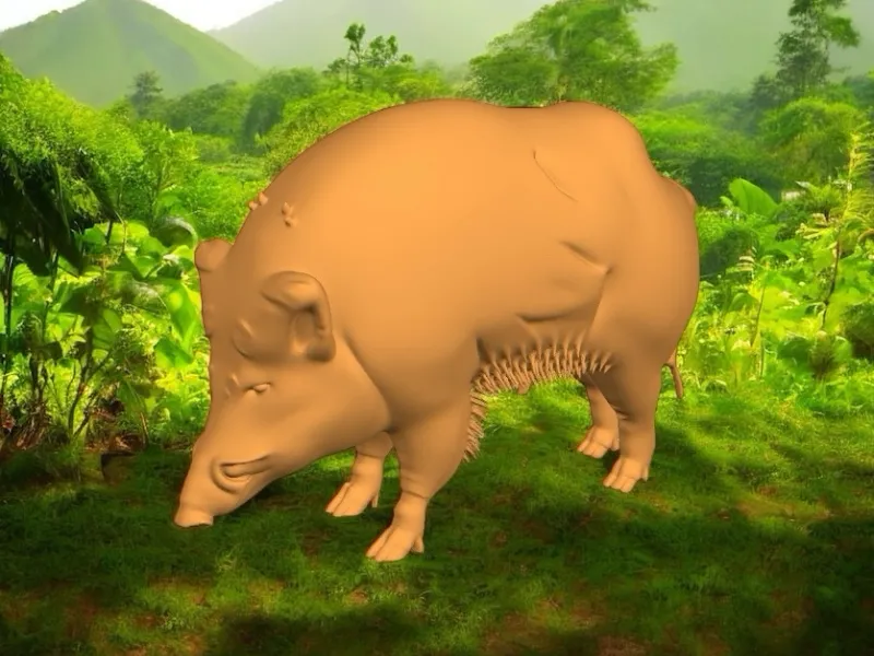 Scultura di Cinghiale
