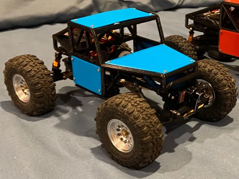 Scx24 Buggy cage with skid and panels