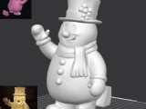 The Cheerful Snowman w/ rear access to add LED-0