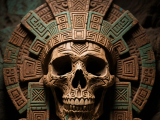 cráneo azteca ancho -0