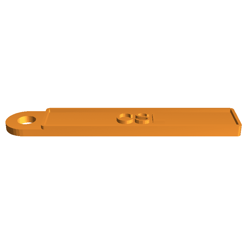 Llavero con nombre/placa de matrícula - CSL