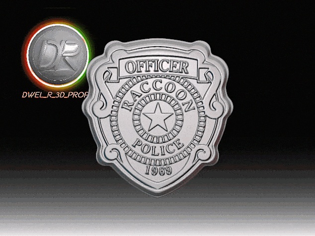 RPD Badge (Resident Evil) v1 + v2-8