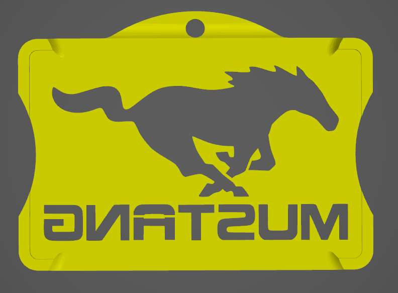 ID Holder MUSTANG 3D models download Creality Cloud