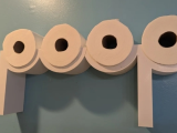 حامل ورق المرحاض كلمة POOP-0