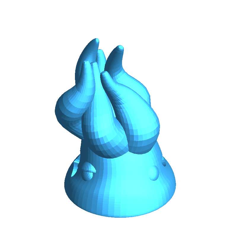 Chibi Cthulhu for full color, mutli-material, or single colo
