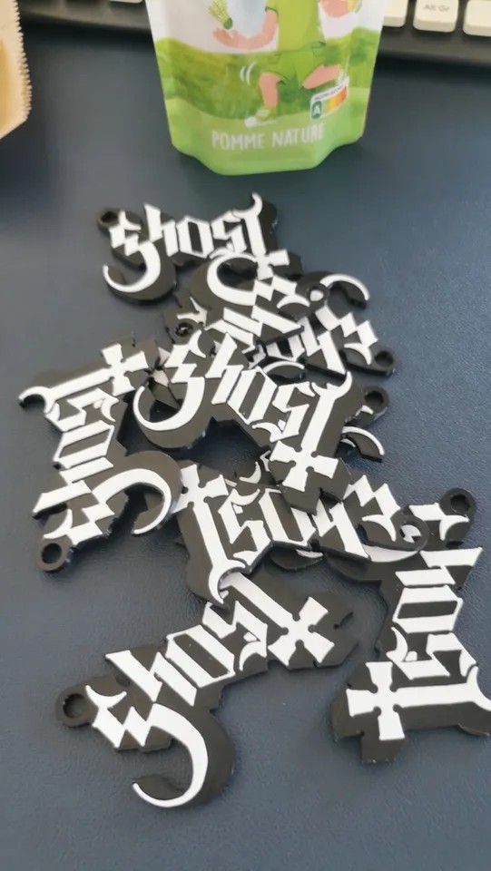 Ghost band keychain