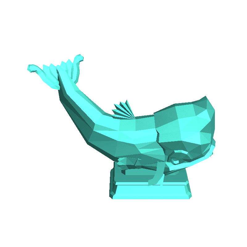 whale statue - steampunk - gubbins