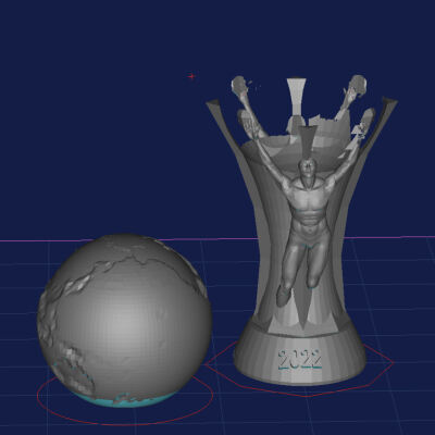 World Cup lamp 2022 with world light 3d model