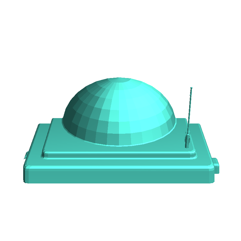Tatooine futuristic house with roof sphere and antennas (6)