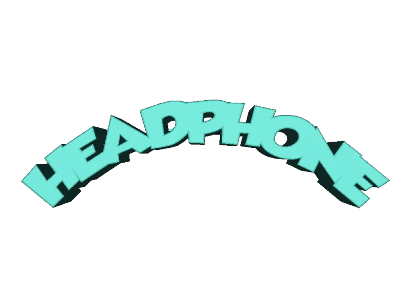 letreiro headphone holder 