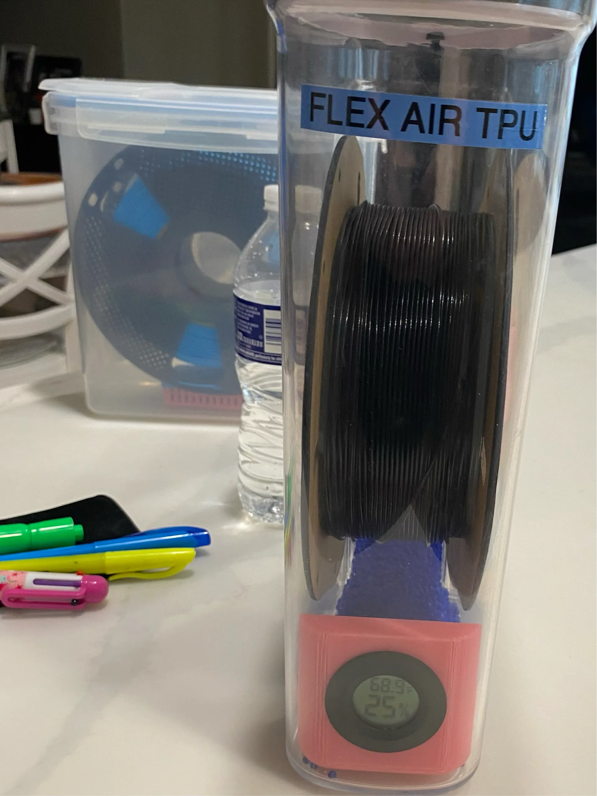 Halter für runden Hygrometer für Filamentbox-1