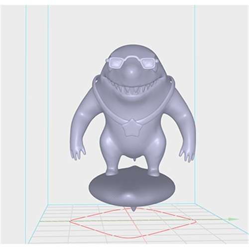 Animado Tubarão-branco 3D model - Baixar Animais no