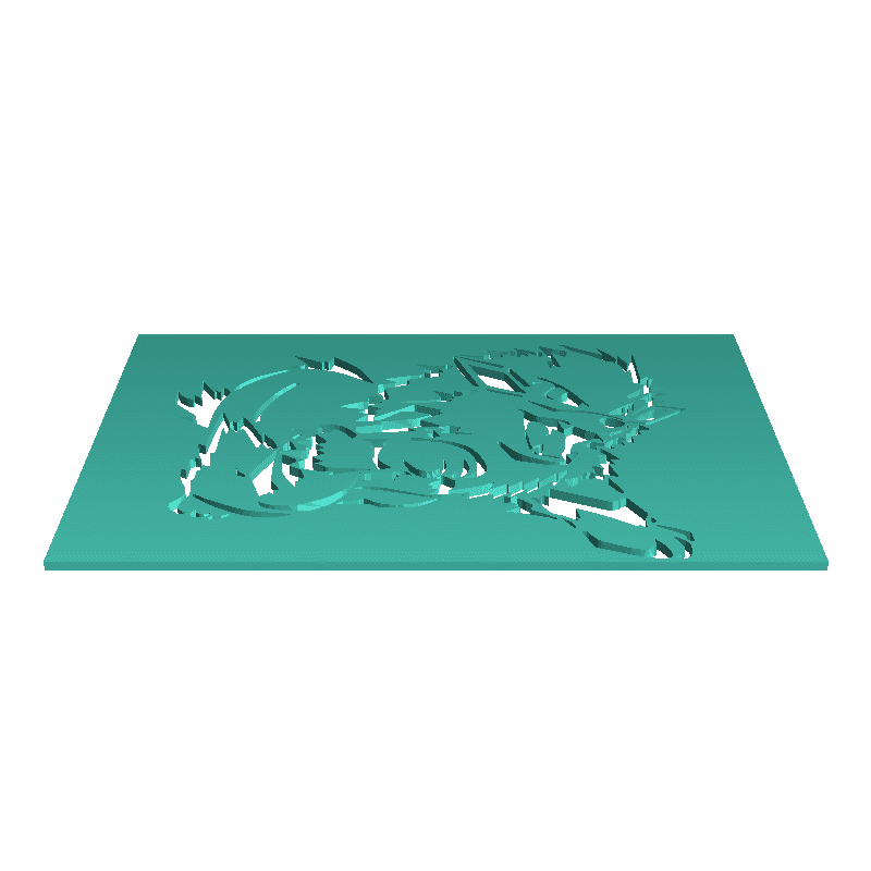 Arcanine stencil