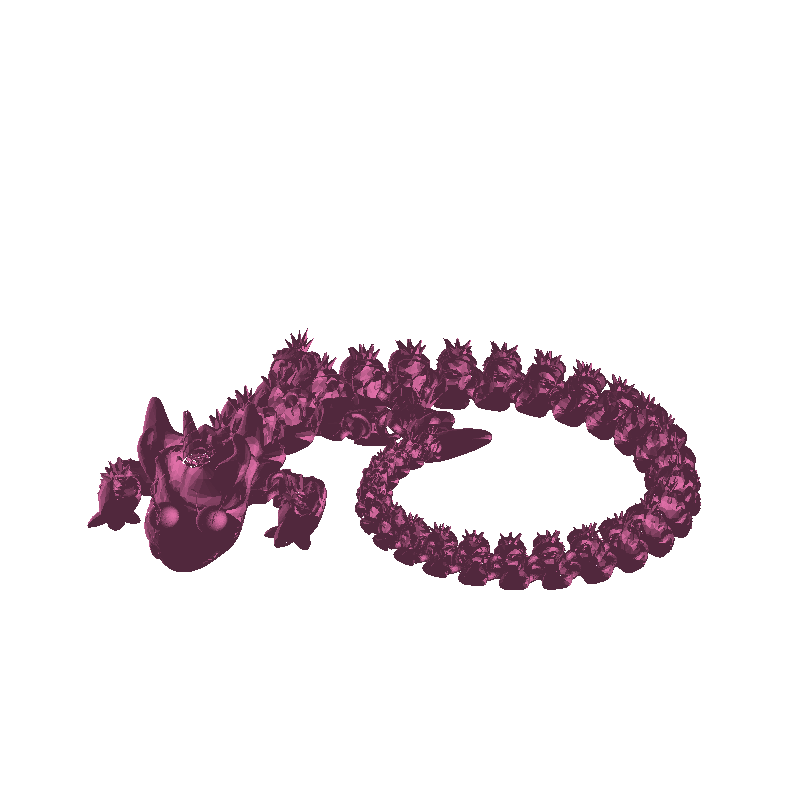 Print in Place Articulated Unicorn Dragon