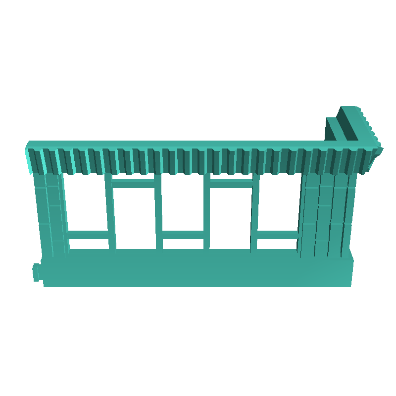 Set of modern modular multi-storey buildings (10) - miniatur
