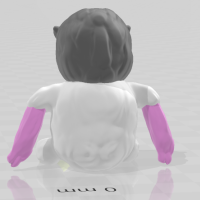 Orangutan-man Alp555 Mini Figure 1 (No_supports&W_supports)-2
