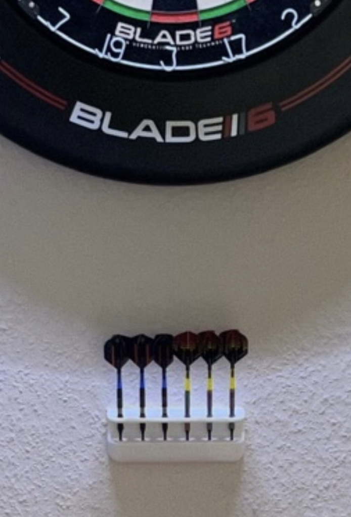 Dart arrow wall holder 6 or 12 pieces 3D models download Creality Cloud