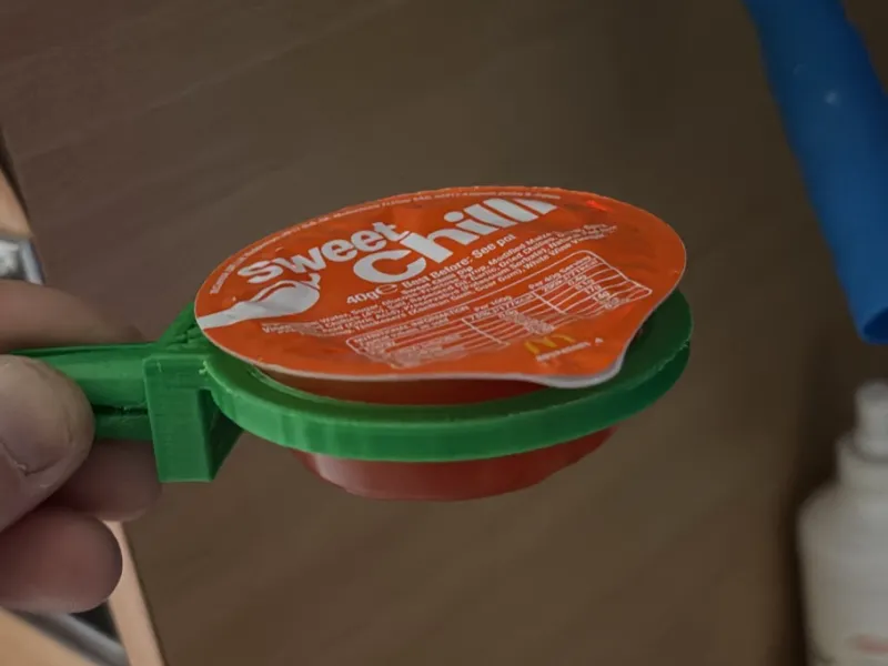 Round sauce pot vent holder