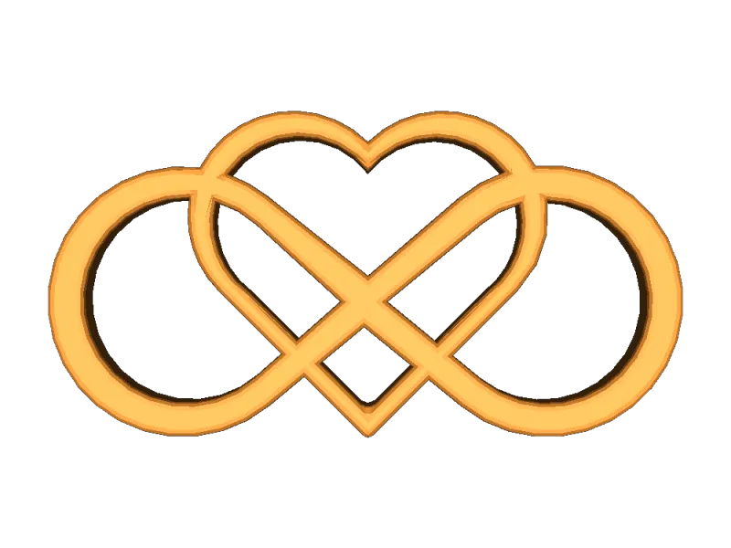 endless heart decoration 