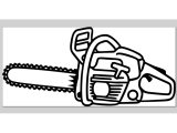 chainsaw wall art-0