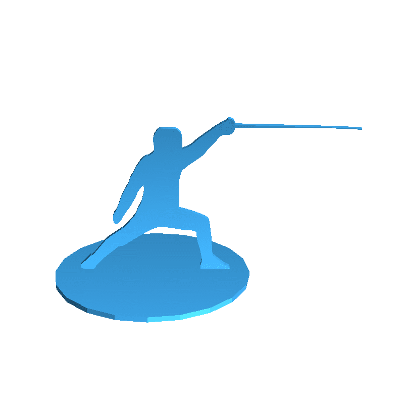 Fencer cutout (sport)
