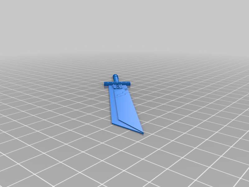 Buster sword bookmark, 3D models download